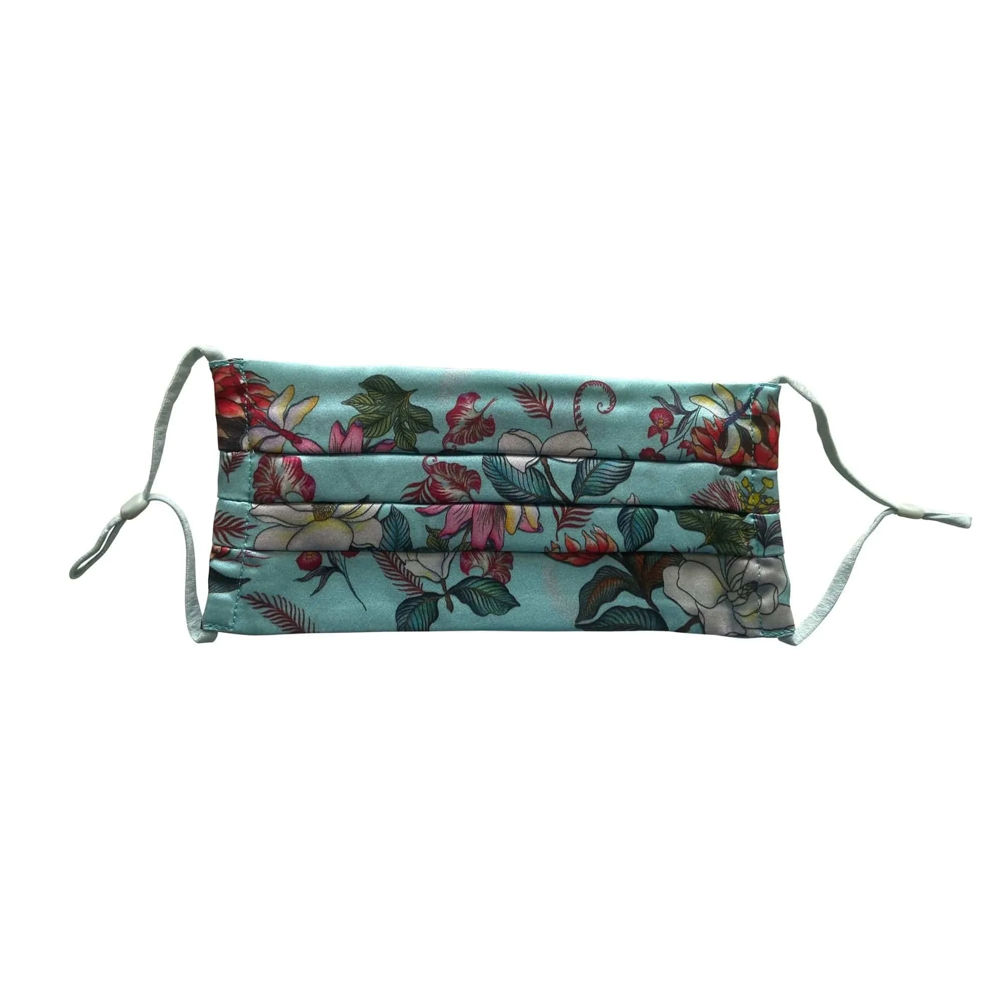100% Silk Pleated Face Covering - 3303