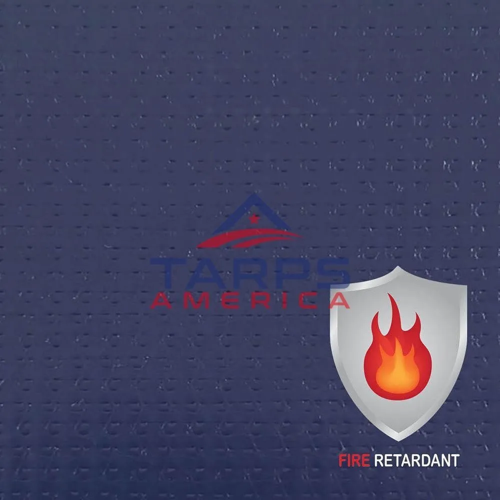 18 oz Fire Retardant Heavy Duty Blue Vinyl Coated Polyester Roll by AtlasShield®