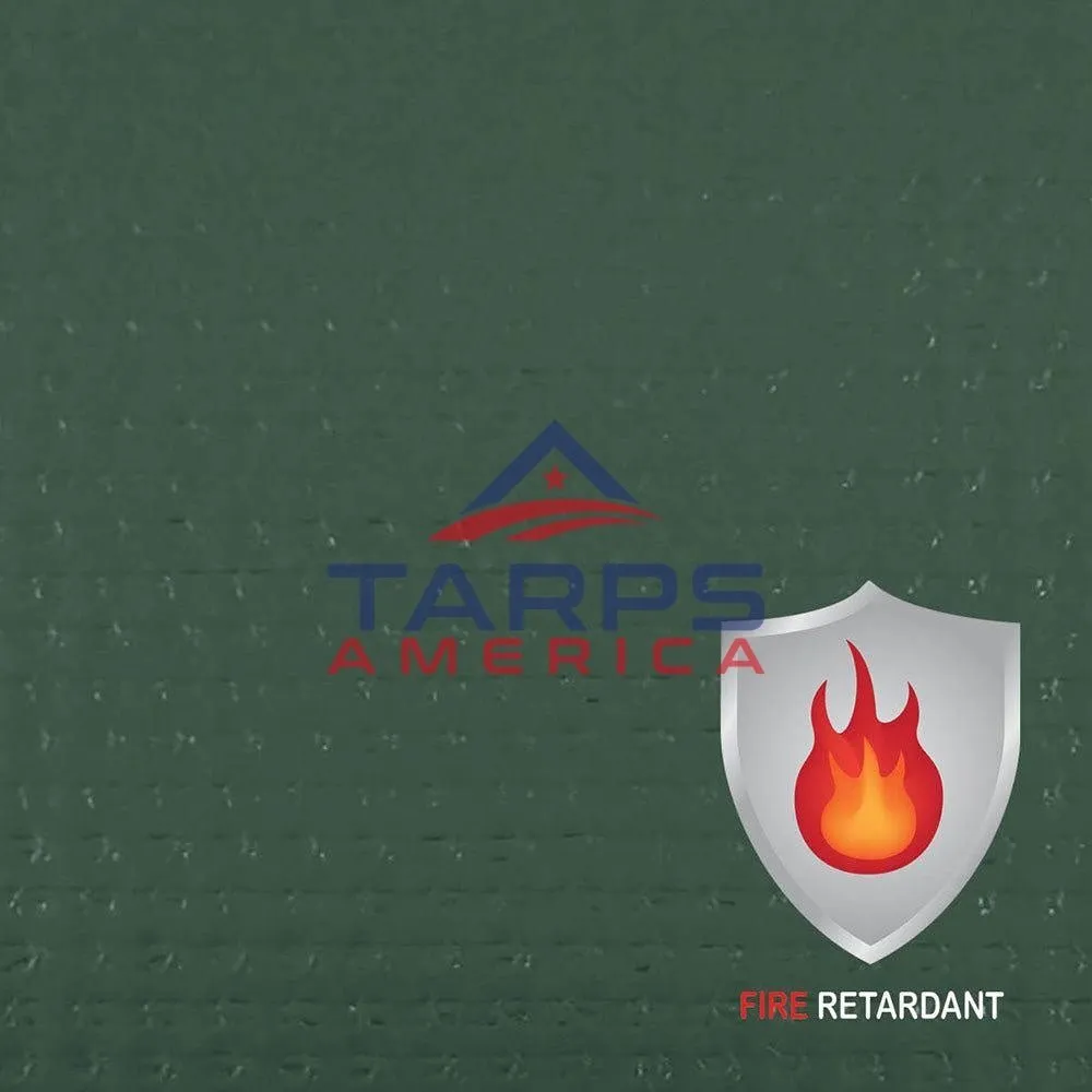18 oz Fire Retardant Heavy Duty Green Vinyl Coated Polyester Roll by AtlasShield®