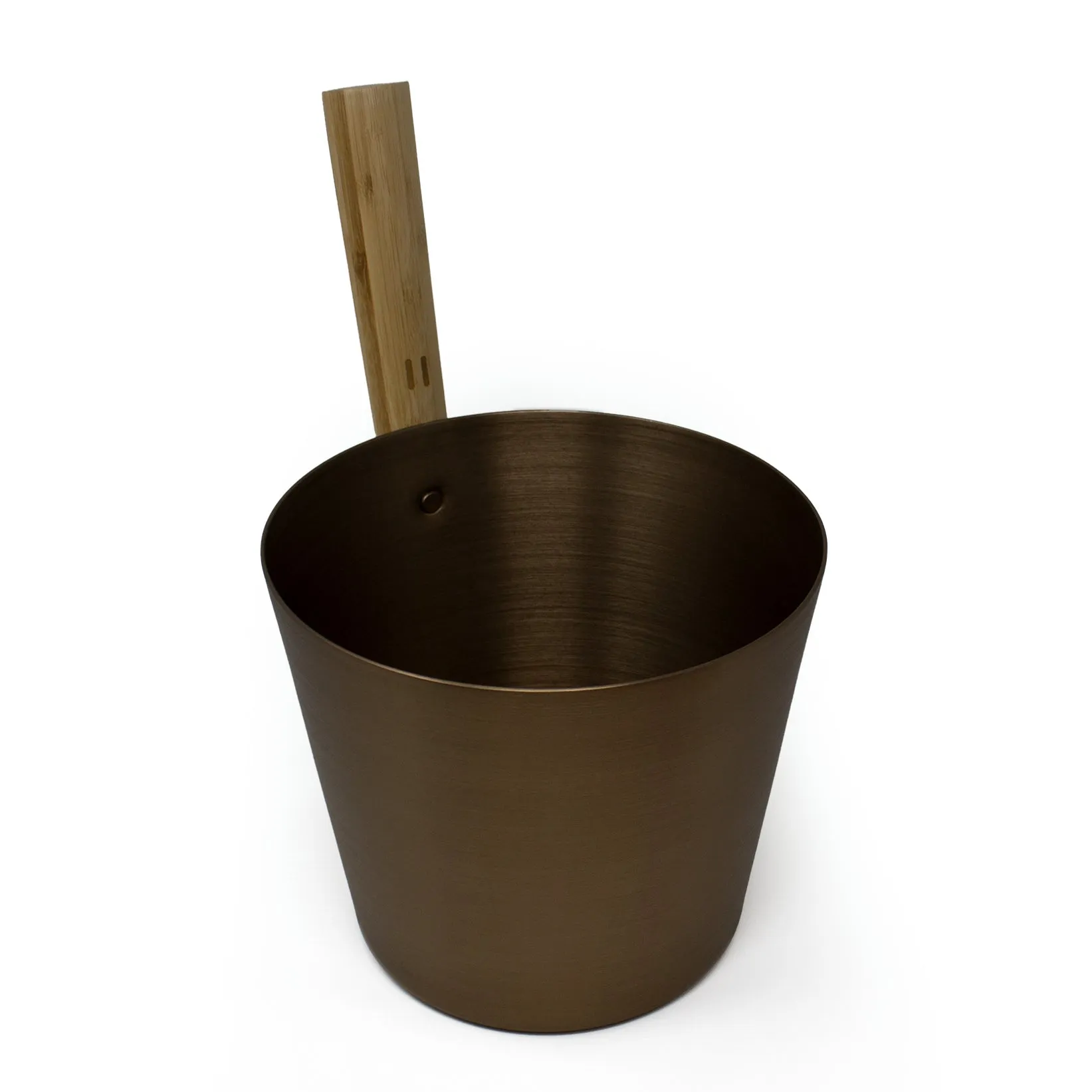 5L Brushed Aluminum Bucket with Straight Handle