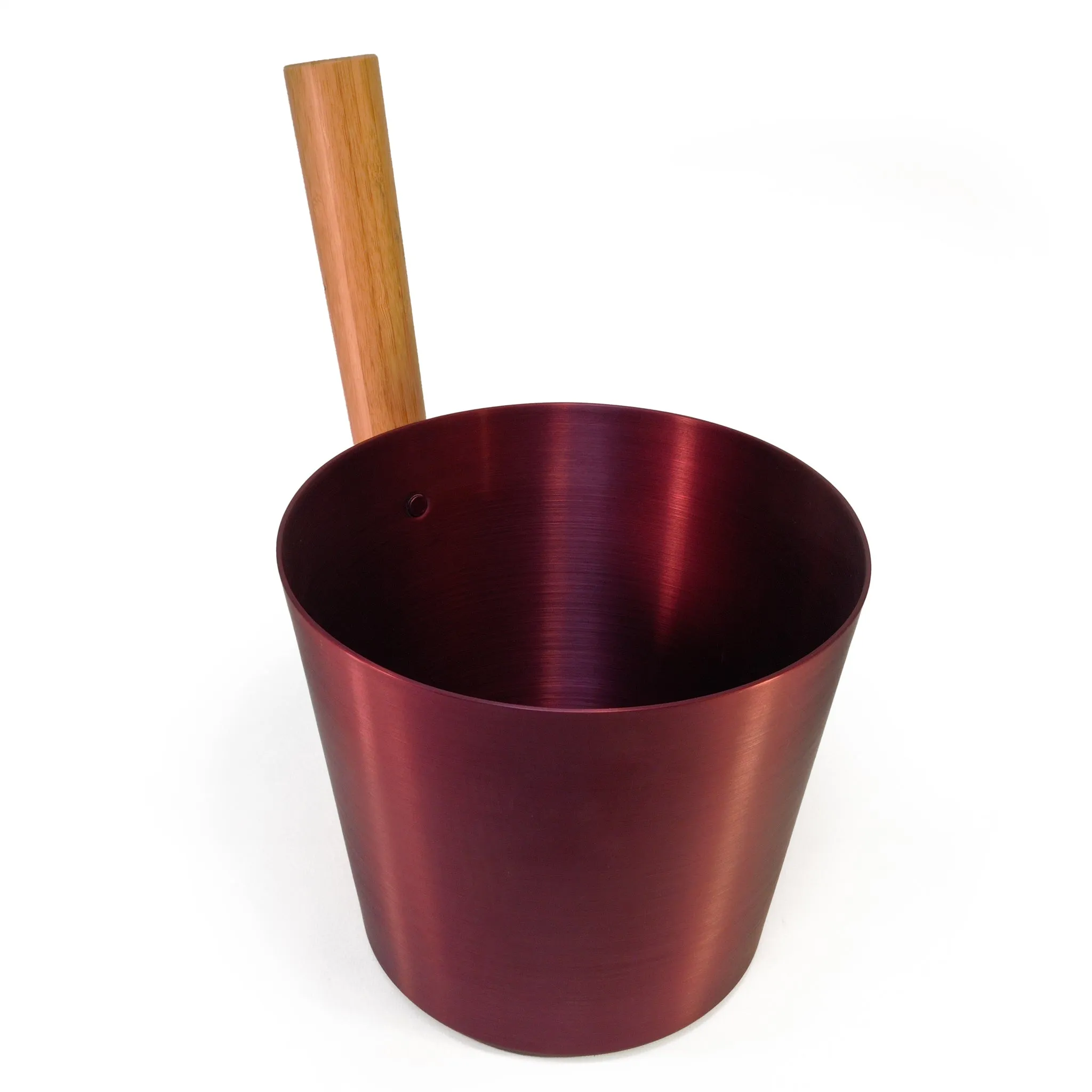 5L Brushed Aluminum Bucket with Straight Handle