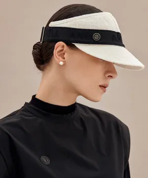 Anell Golf Classic Tweed Visor - White
