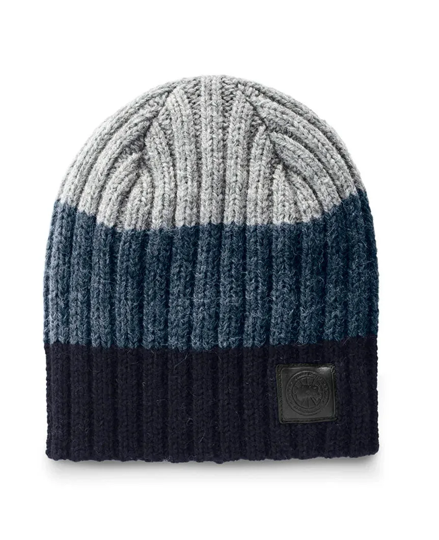 Block Rib Slouch Hat Navy
