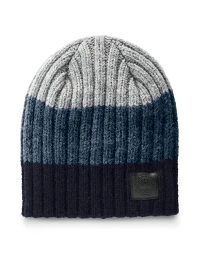 Block Rib Slouch Hat Navy