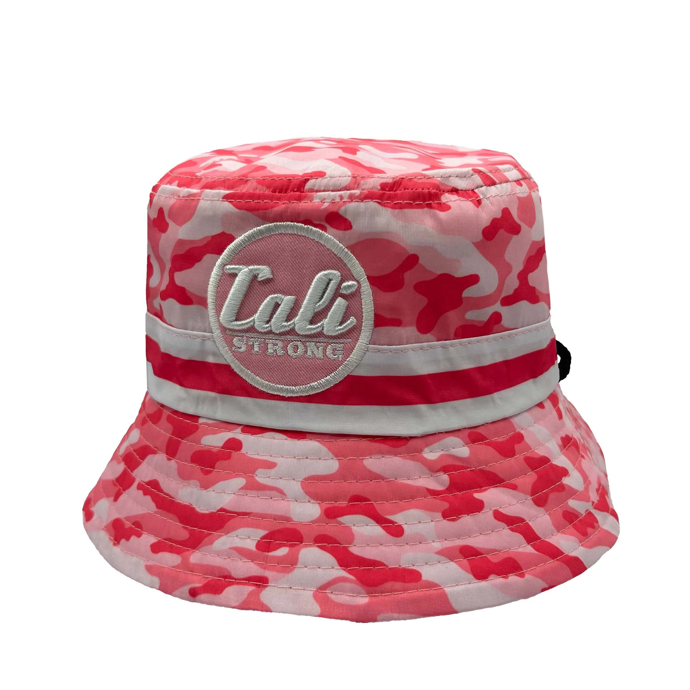 CALI Strong Pink Camo Reversible Bucket Hat Tactical Morale Patch