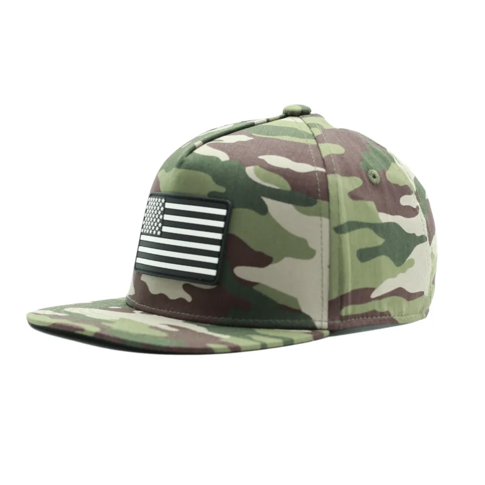 Camo American Flag Trucker Hat