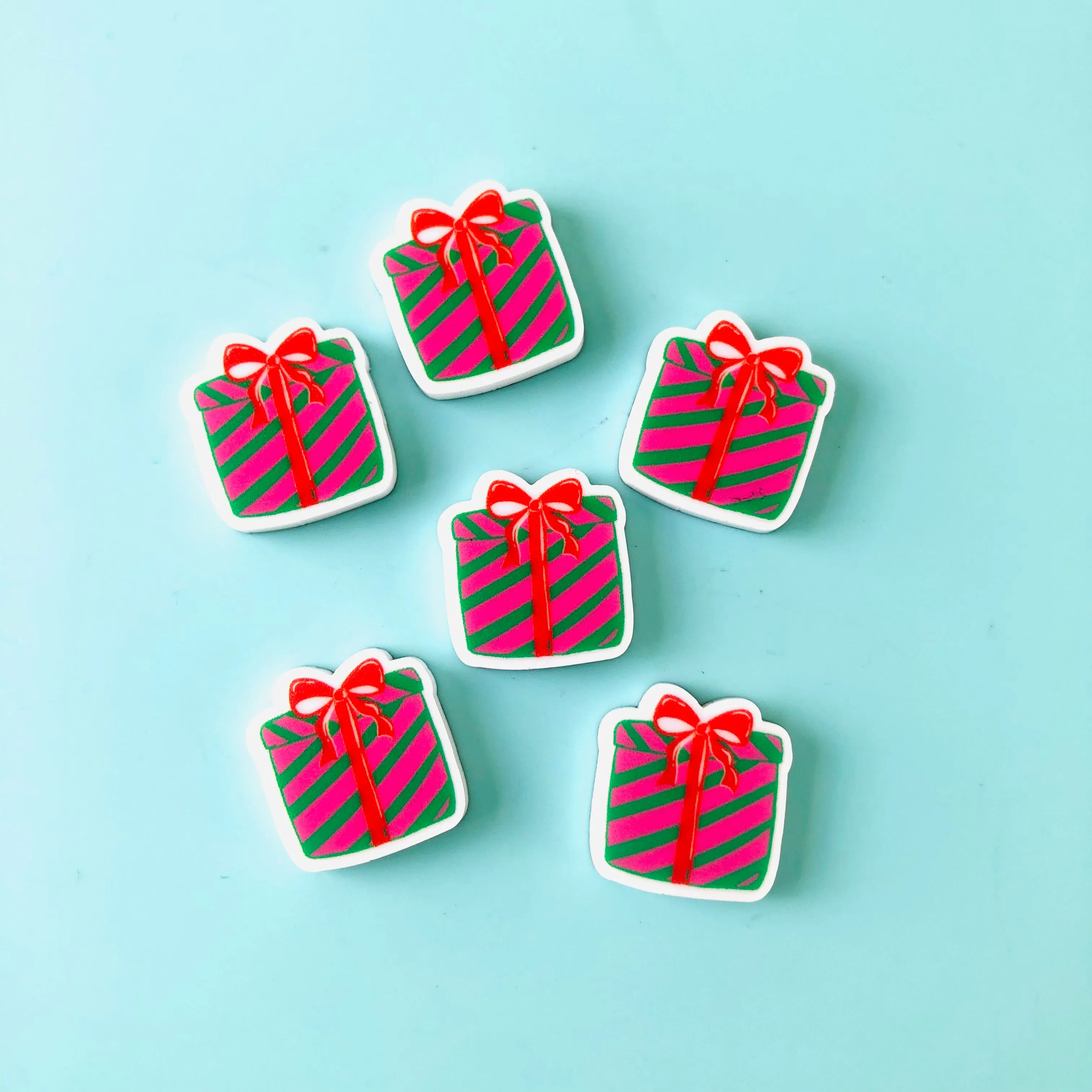 Christmas Chunky Cabochons - 3 pair set -  7 Designs to choose from