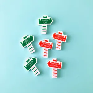 Christmas Chunky Cabochons - 3 pair set -  7 Designs to choose from