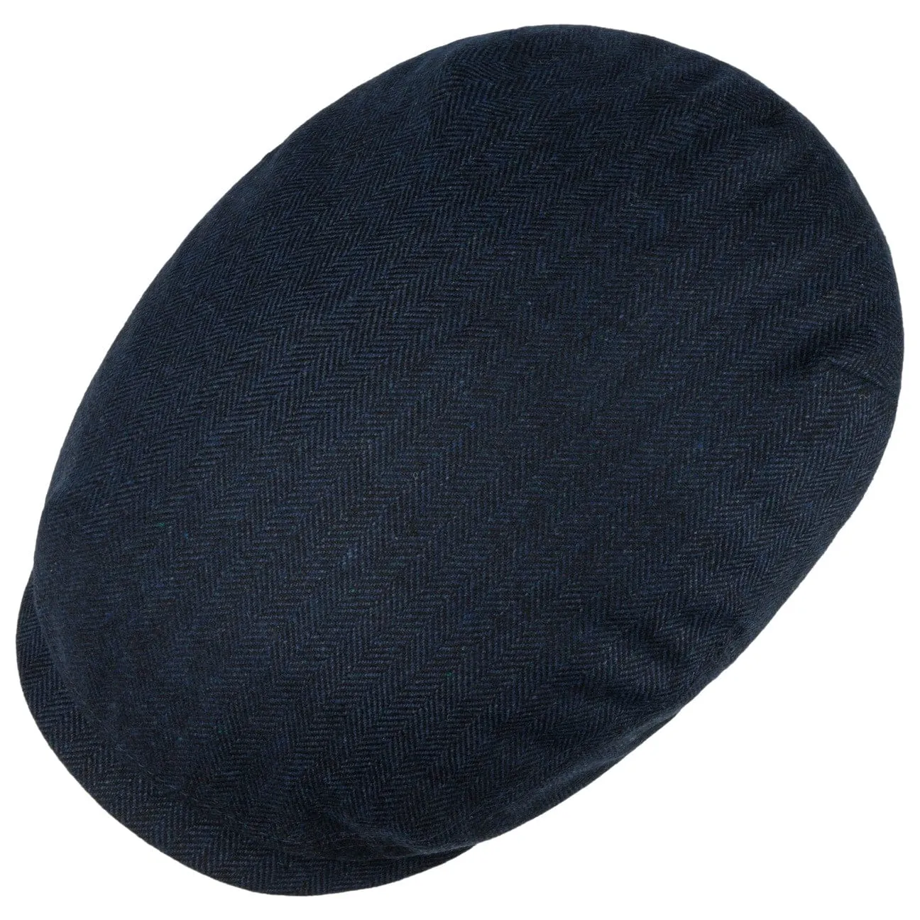 Classic Herringbone Flat Cap by Stetson