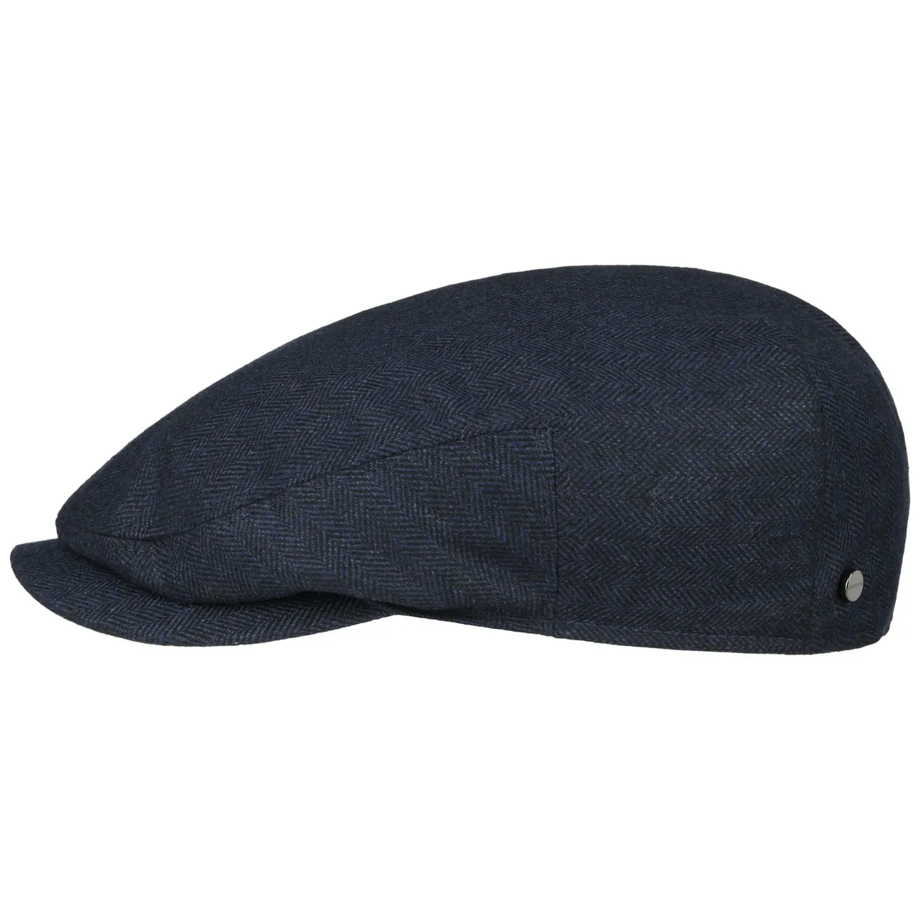 Classic Herringbone Flat Cap by Stetson