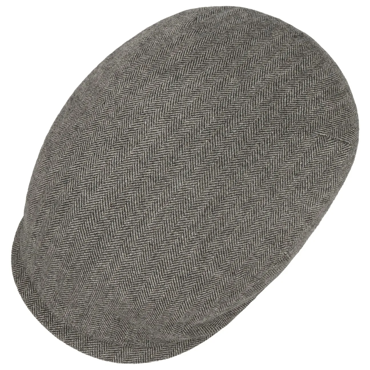 Classic Herringbone Flat Cap by Stetson