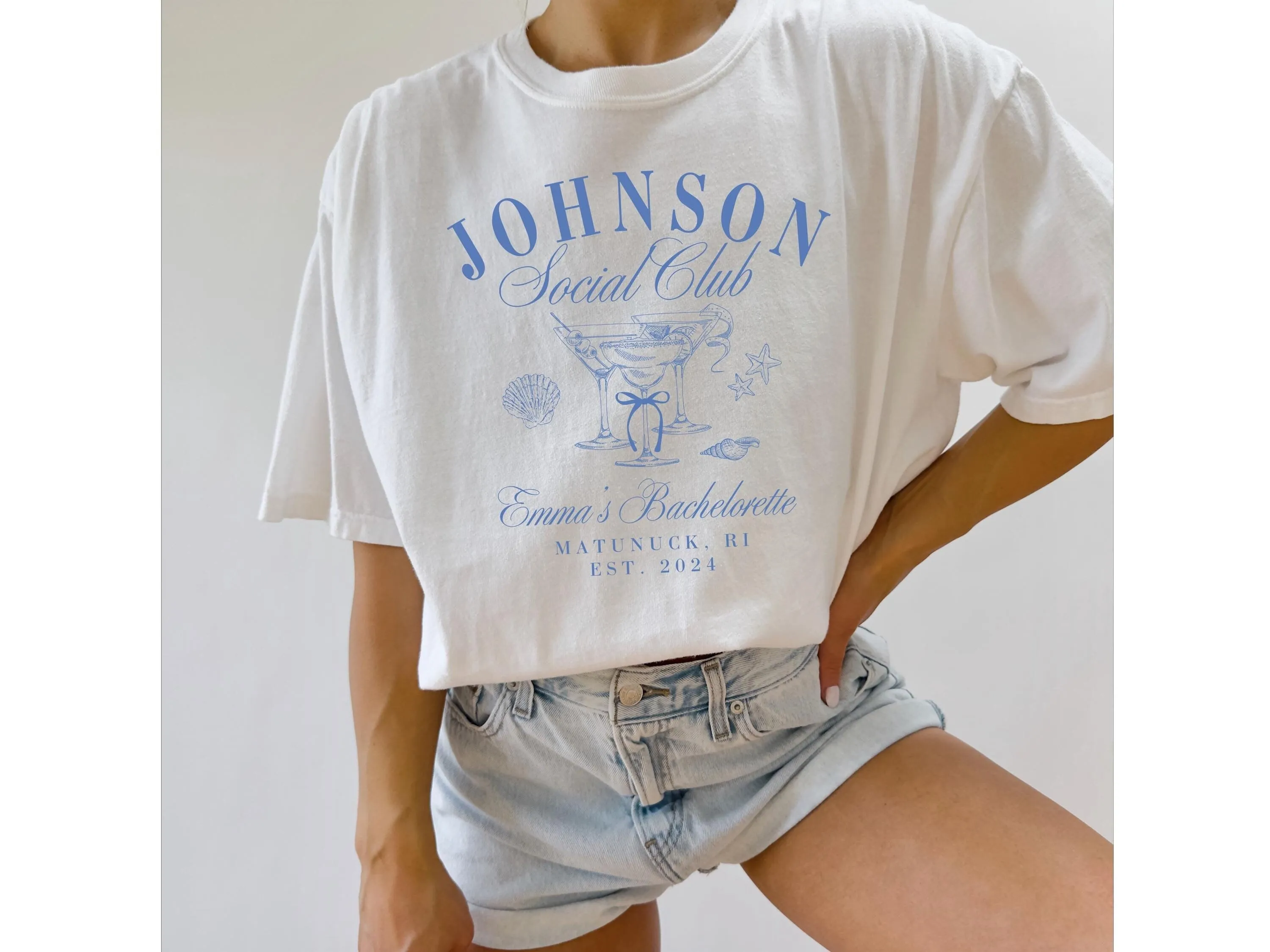 Coastal Bachelorette Party Shirts for Bridesmaids