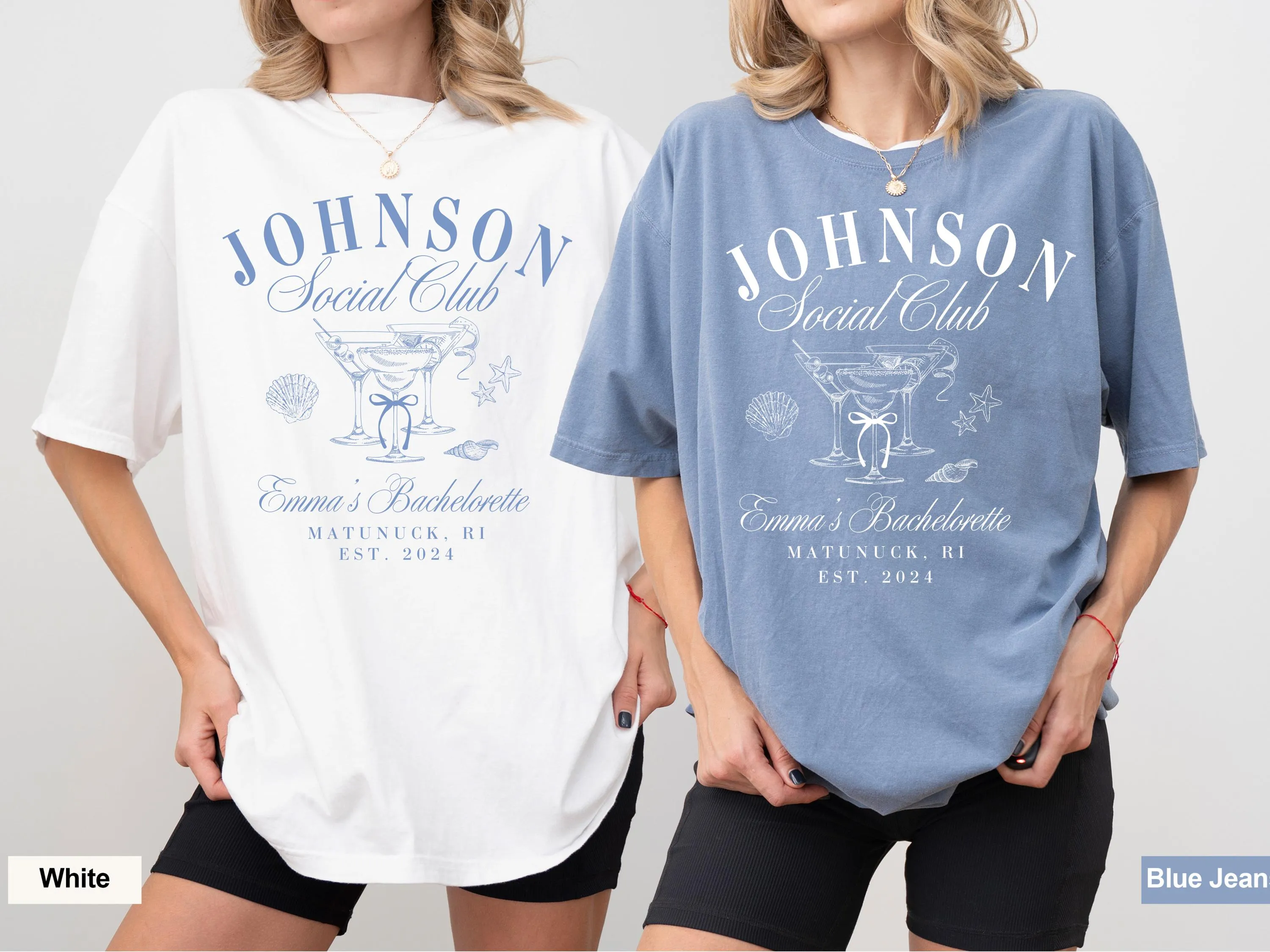 Coastal Bachelorette Party Shirts for Bridesmaids