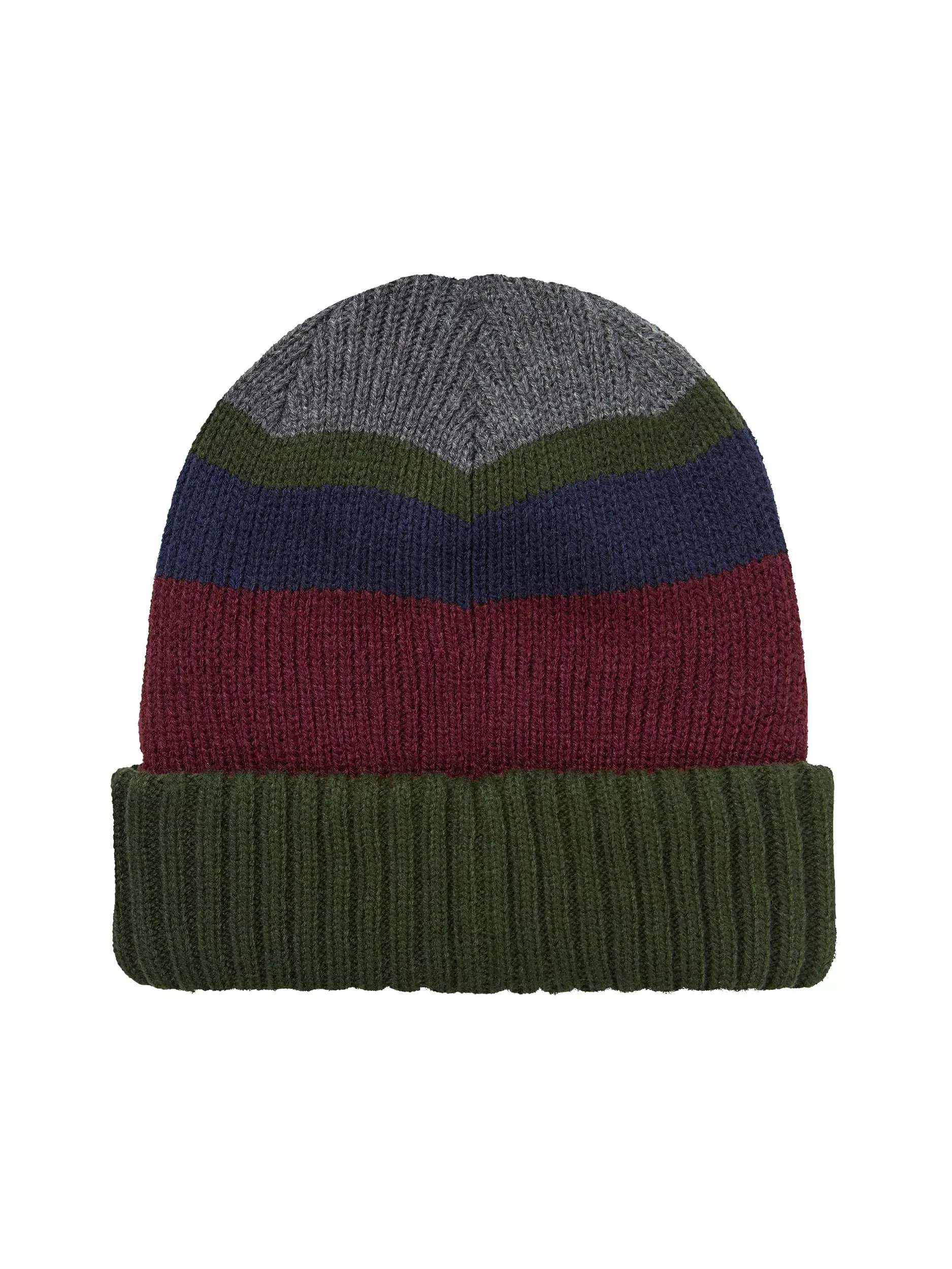CROMER WATERPROOF COLD WEATHER ROLL CUFF STRIPED BEANIE