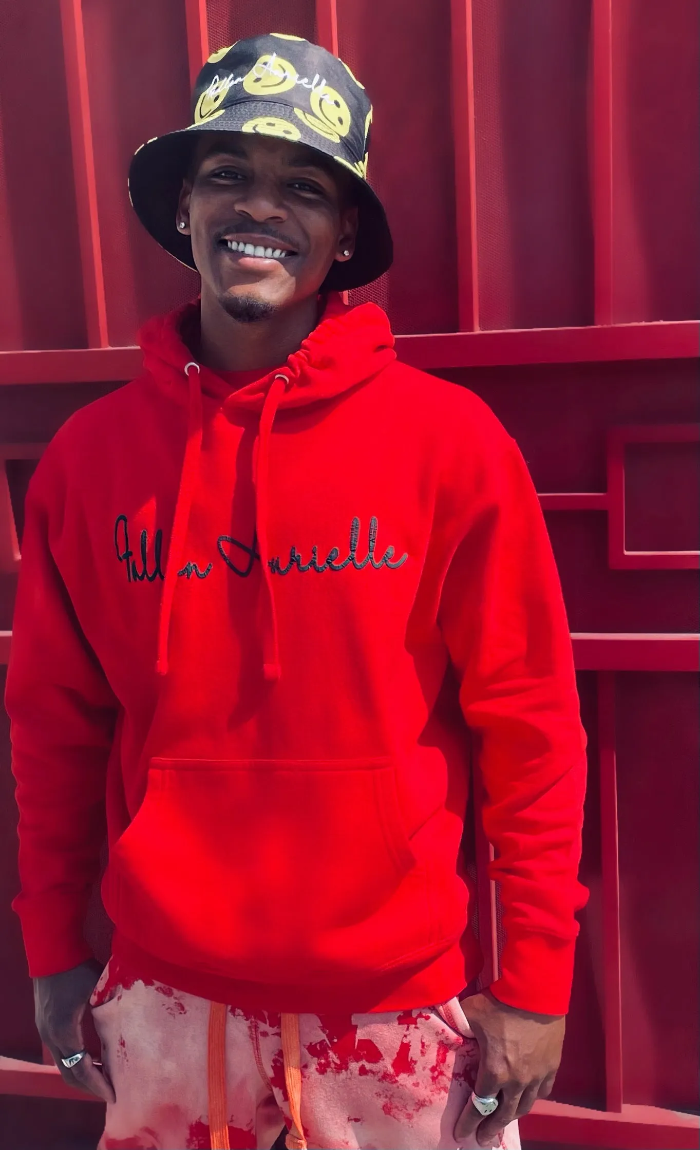 Fallon Aurielle Unisex Signature Classic Hoodie (Red & Black)