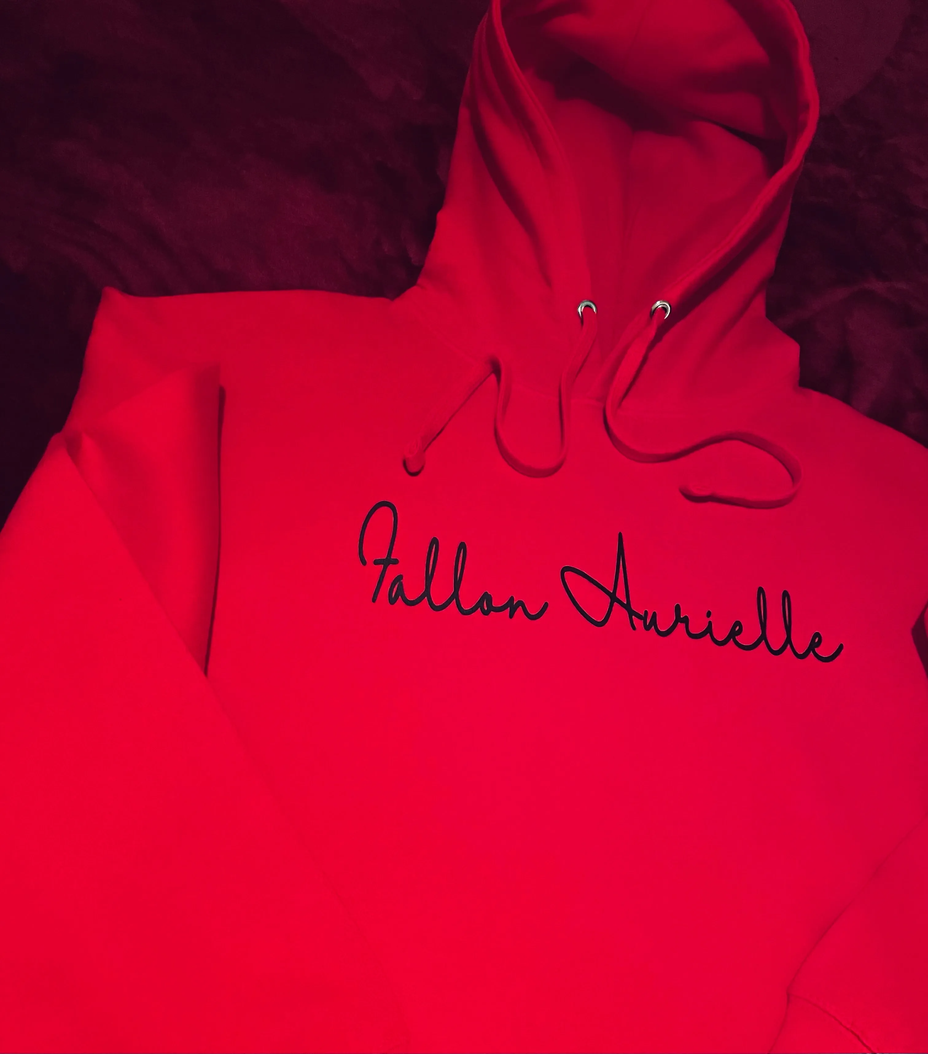 Fallon Aurielle Unisex Signature Classic Hoodie (Red & Black)