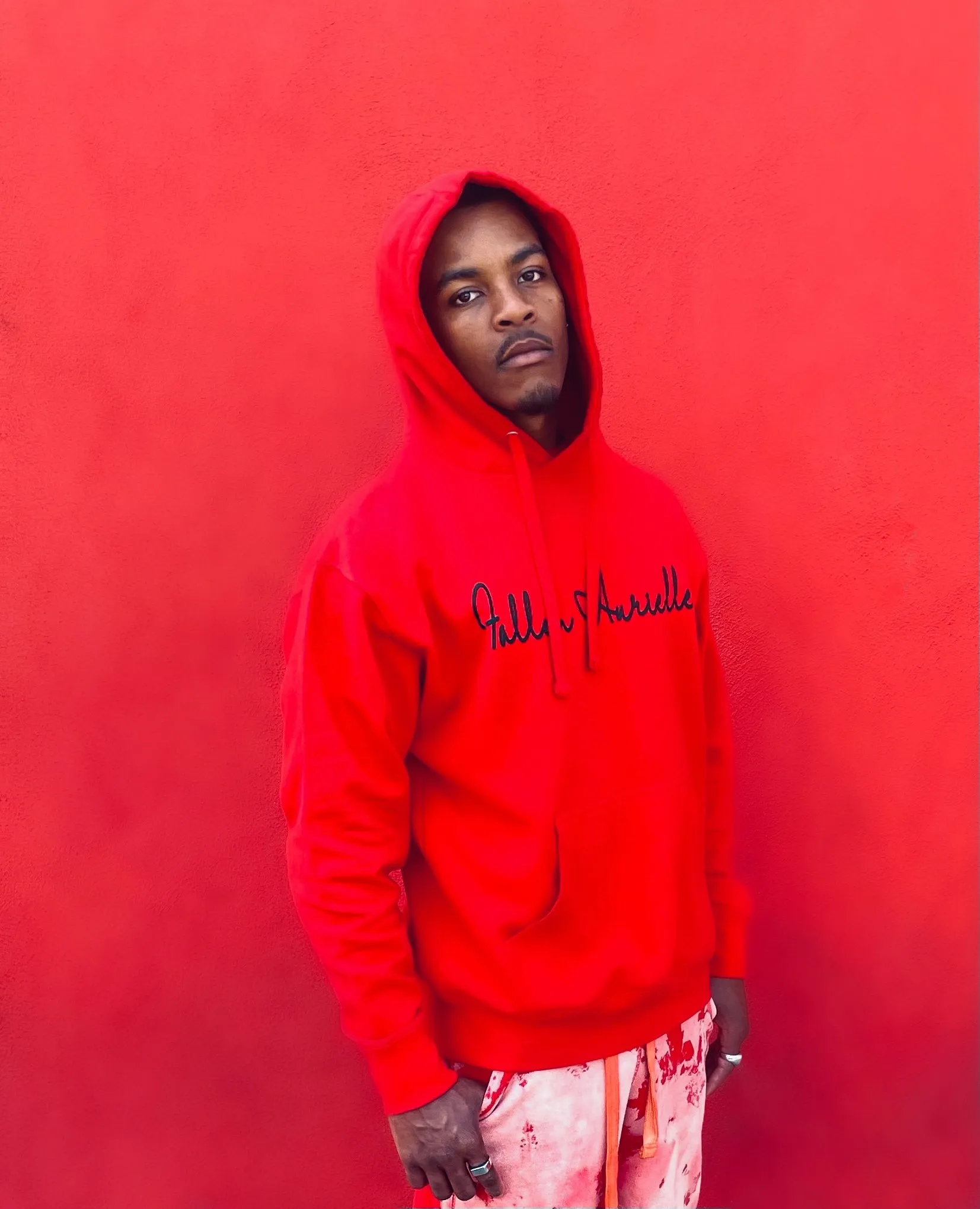 Fallon Aurielle Unisex Signature Classic Hoodie (Red & Black)