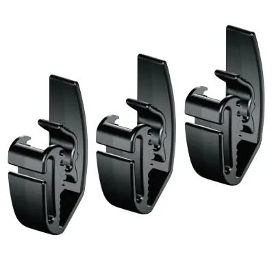 Honeywell Goggle Clips, Plastic, Black, GC2000