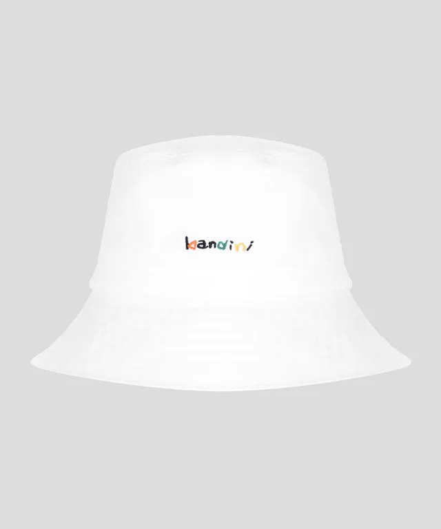 KANDINI Logo Bucket Hat - White