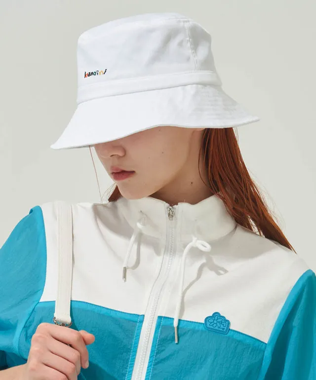 KANDINI Logo Bucket Hat - White