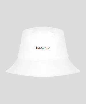 KANDINI Logo Bucket Hat - White