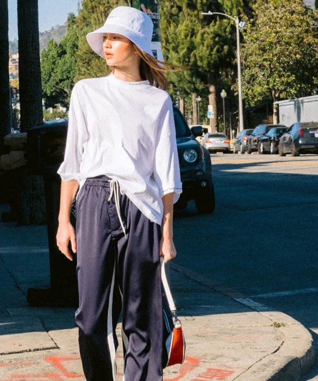 KANDINI Logo Bucket Hat - White