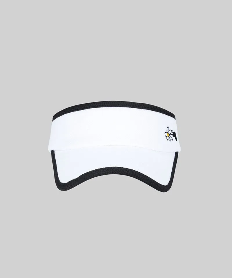 KANDINI Signature Visor Hat - White