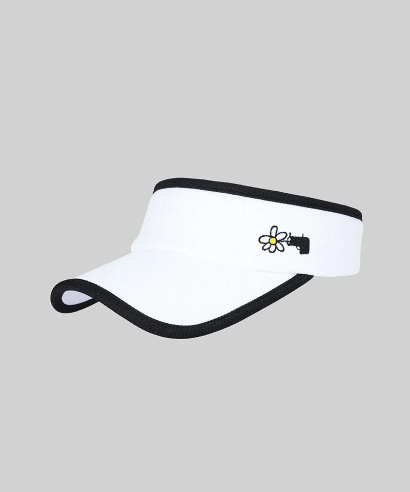 KANDINI Signature Visor Hat - White