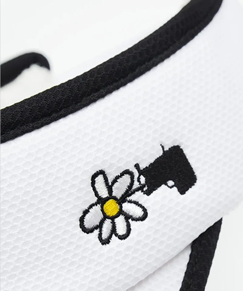 KANDINI Signature Visor Hat - White