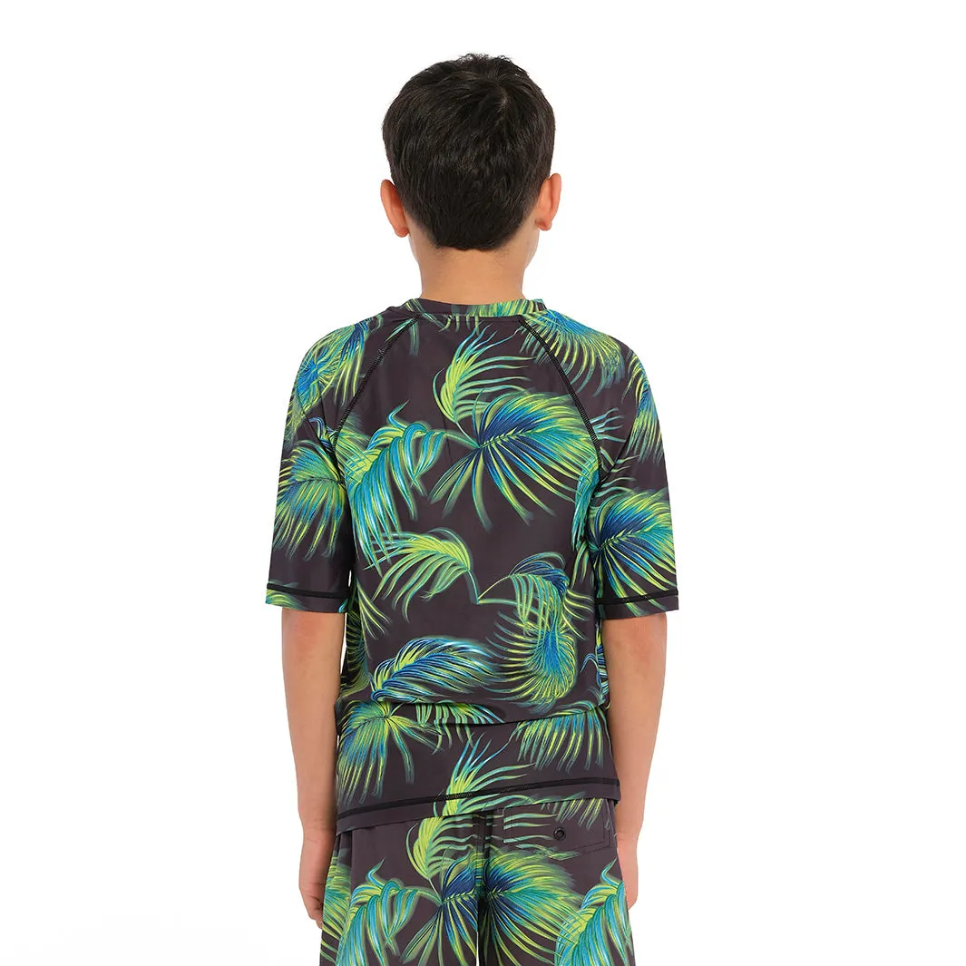 Kids Palm Breeze SS Rashie