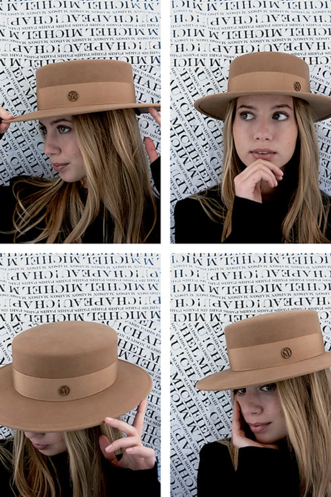 Kiki Canotier Felt Hat | Camel