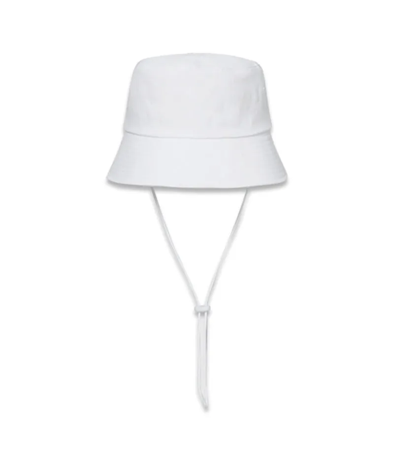 MACKY Golf: Daisy String Bucket Hat - White
