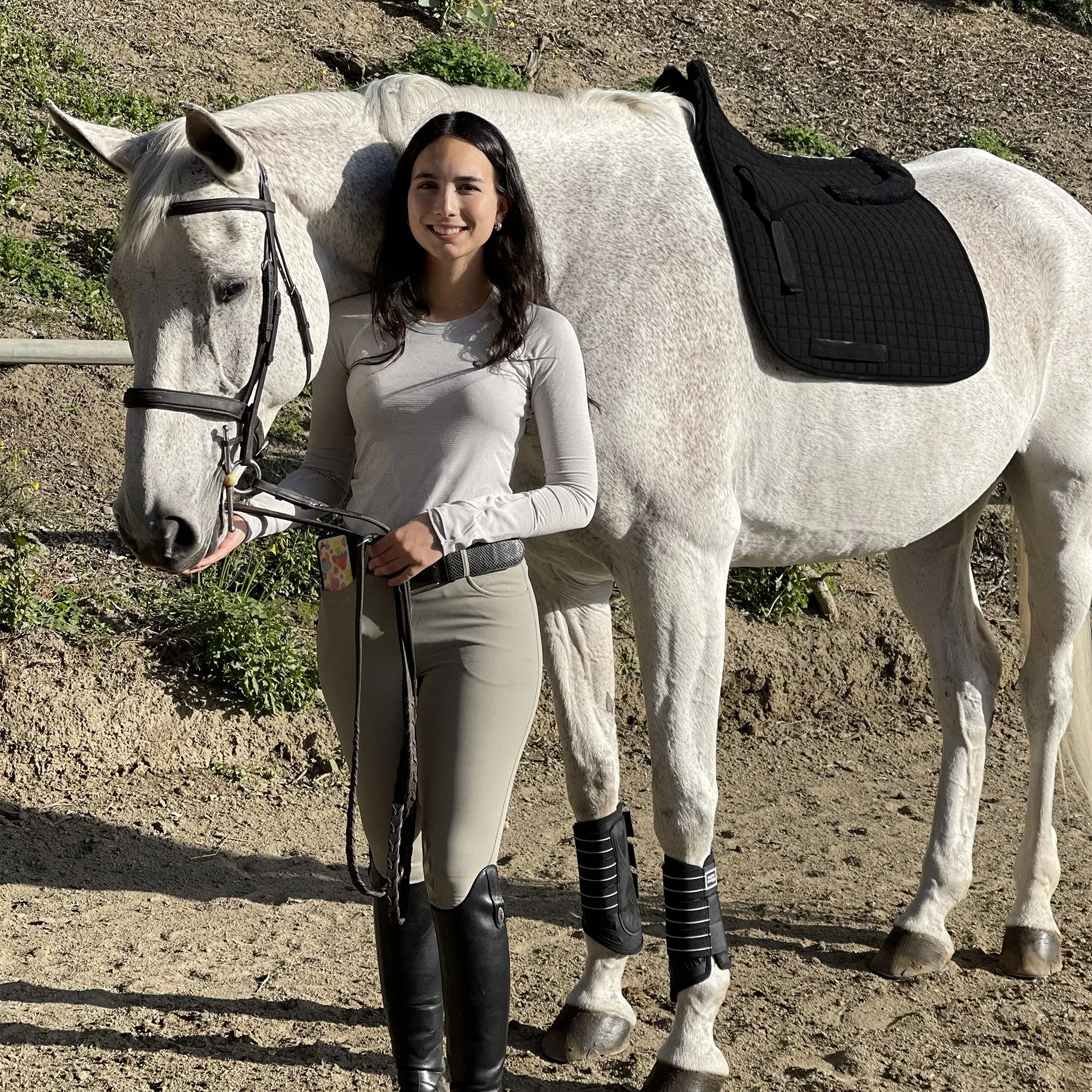 Majyk Equipe Dressage Pad Correction with Impact Shims Black with Black
