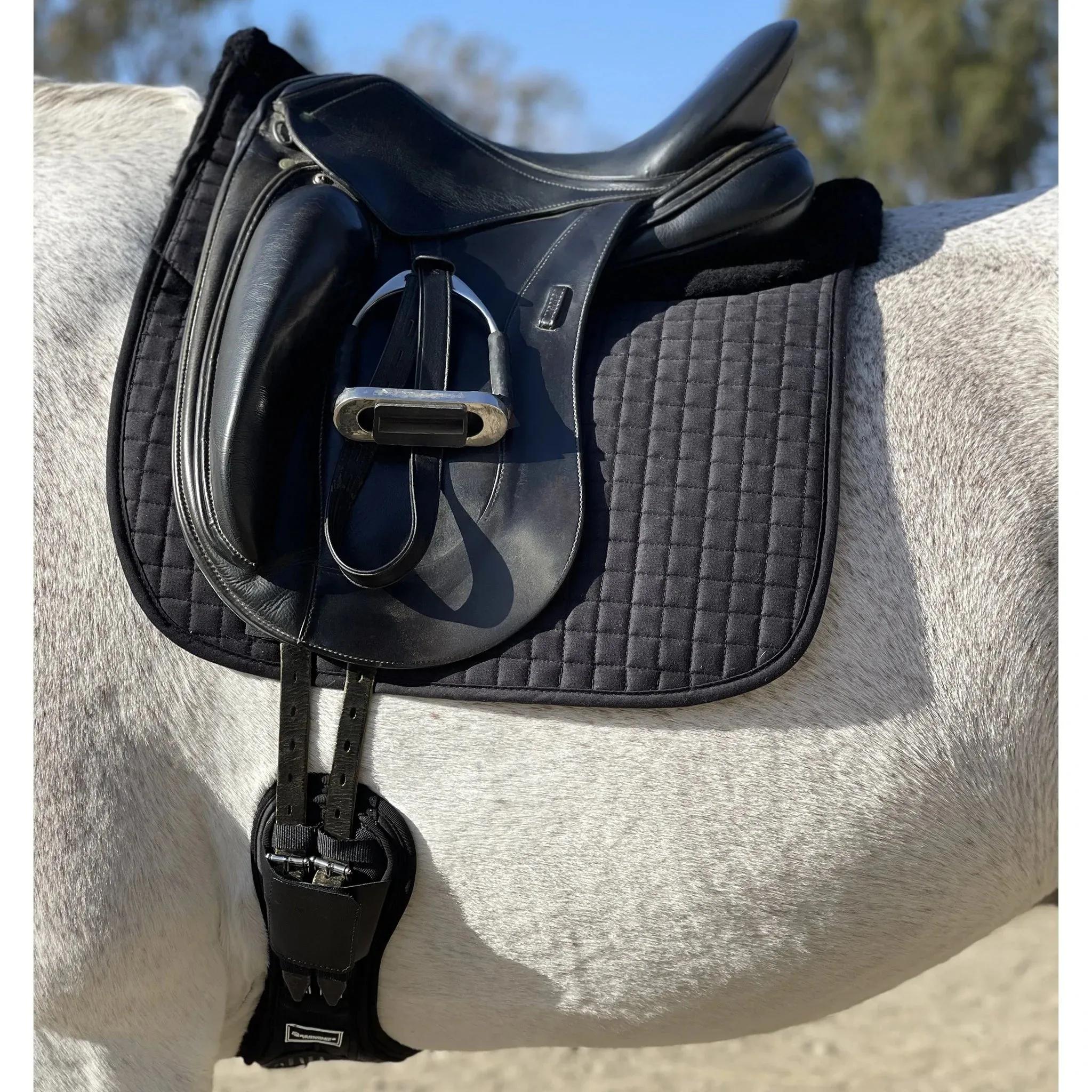 Majyk Equipe Dressage Pad Correction with Impact Shims Black with Black