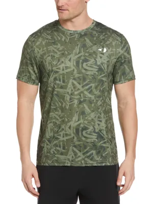Men's Graffiti Print Tennis Tee