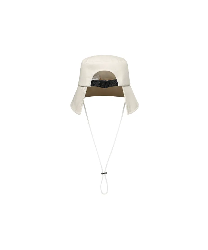 Monday Flow Ponytail Bucket Hat - Light Beige