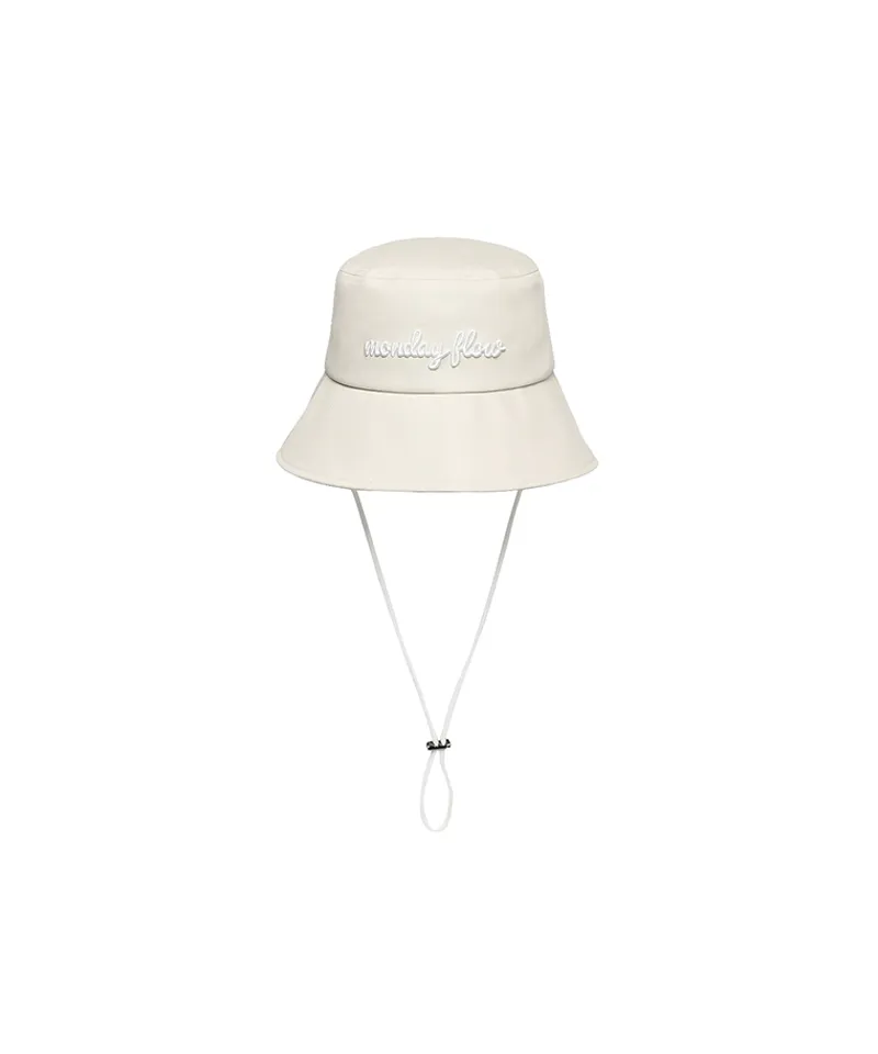 Monday Flow Ponytail Bucket Hat - Light Beige