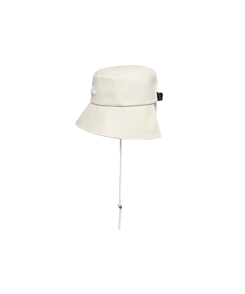 Monday Flow Ponytail Bucket Hat - Light Beige