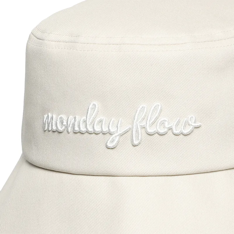 Monday Flow Ponytail Bucket Hat - Light Beige
