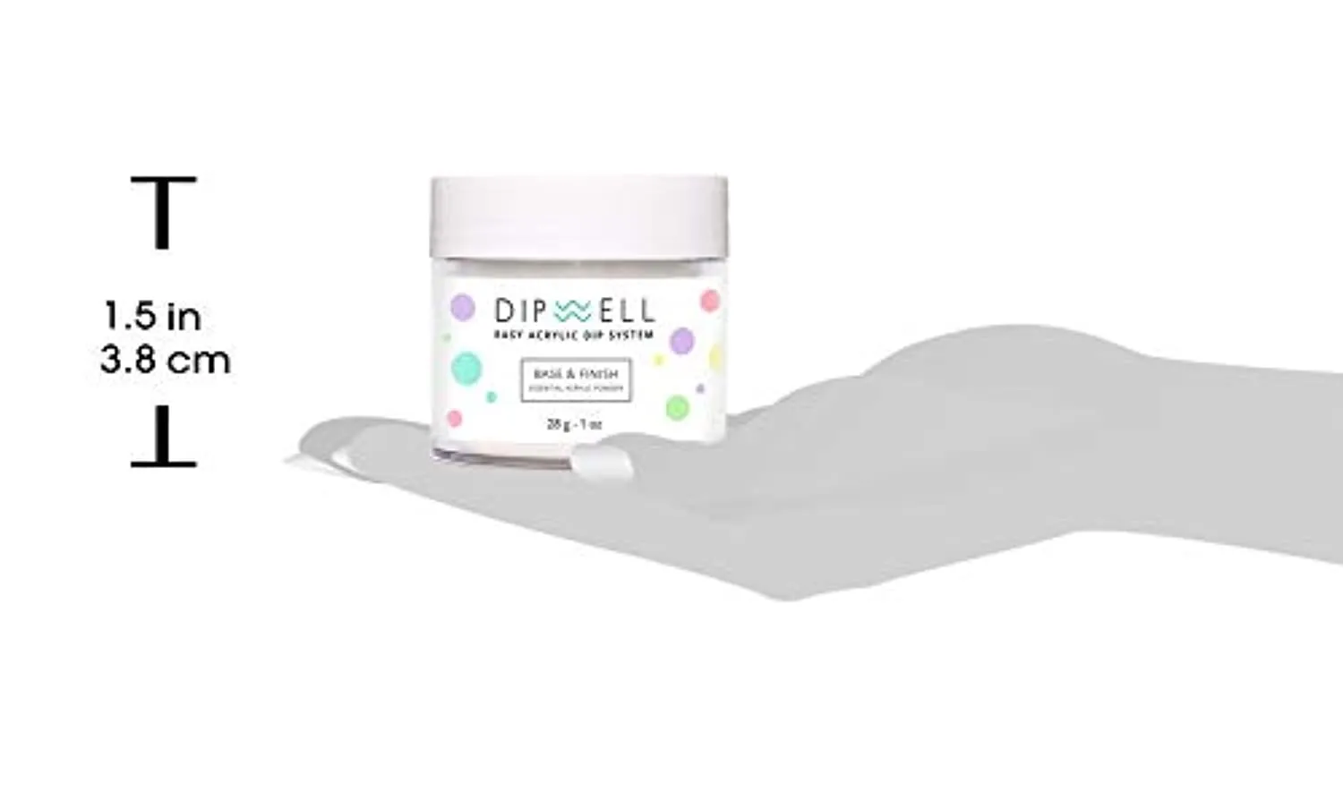 Nail DIP Powder, Glitter Color Collection, Dipping Acrylic For Any Kit or System by DipWell (GL - 16)
