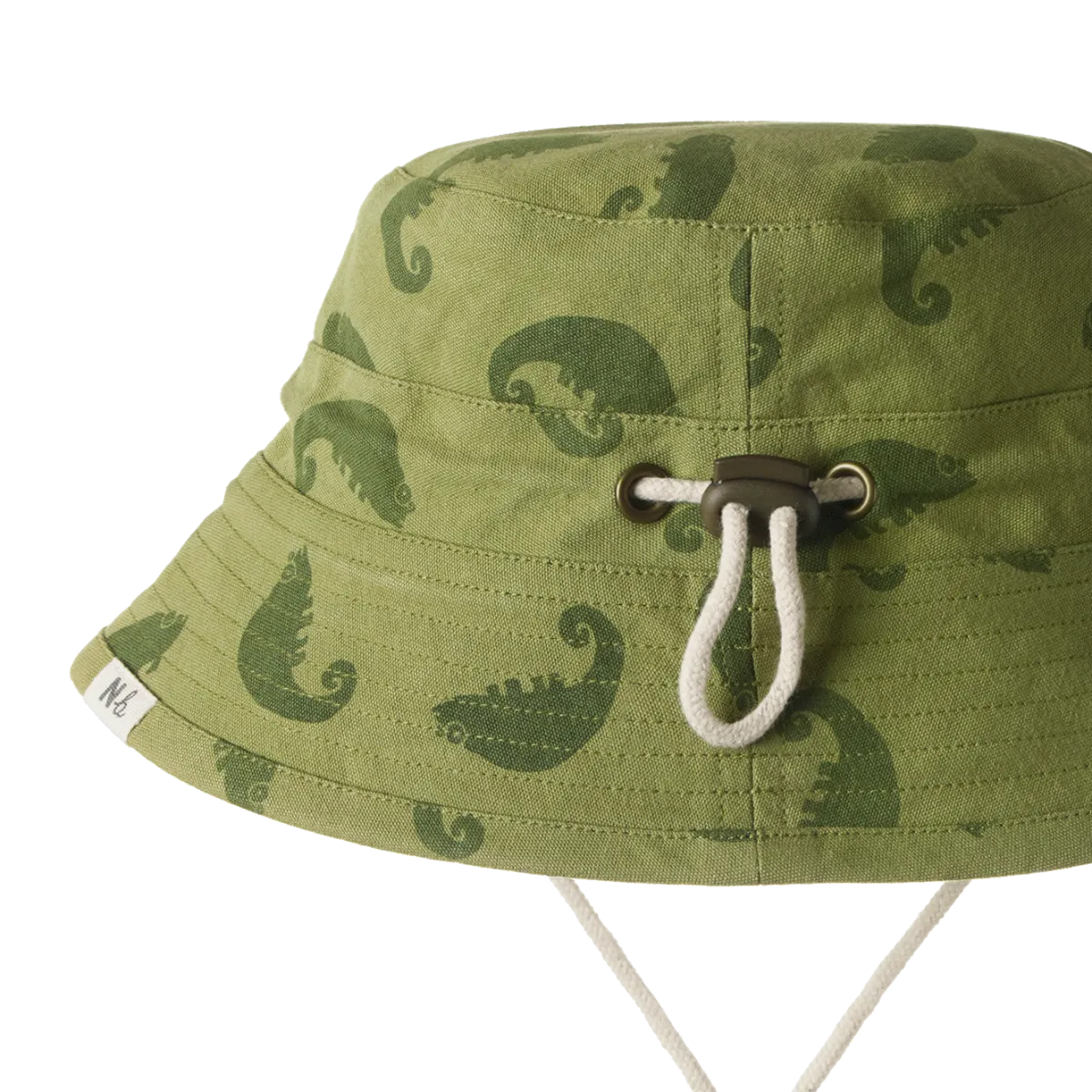 NATURE BABY BUCKET SUNHAT CHAMELEON PRINT
