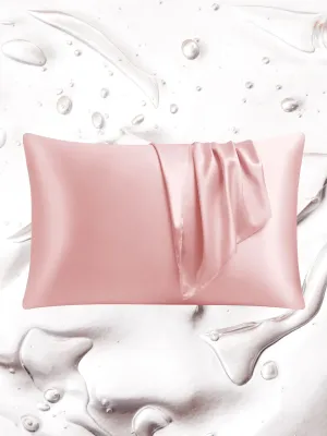 NEW 22 Momme Mulberry Silk Pillowcase Infused with Hyaluronic Acid - CharmingPink