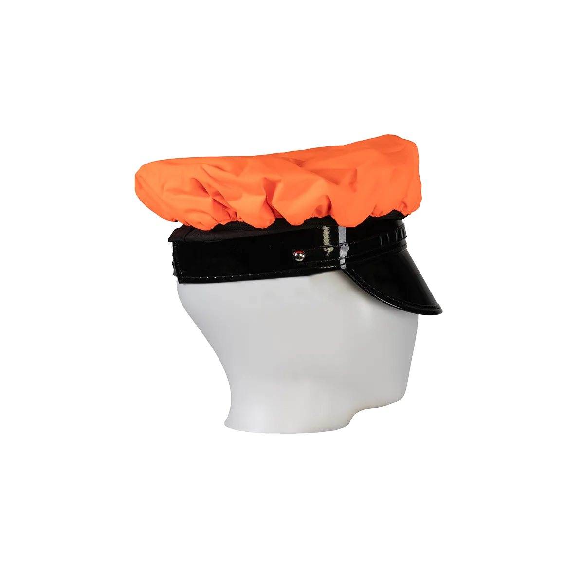 OBRV-CAP Orange/Black Reversible Waterproof Hi-Vis Hat Cover for Traditional 8-Point Hat