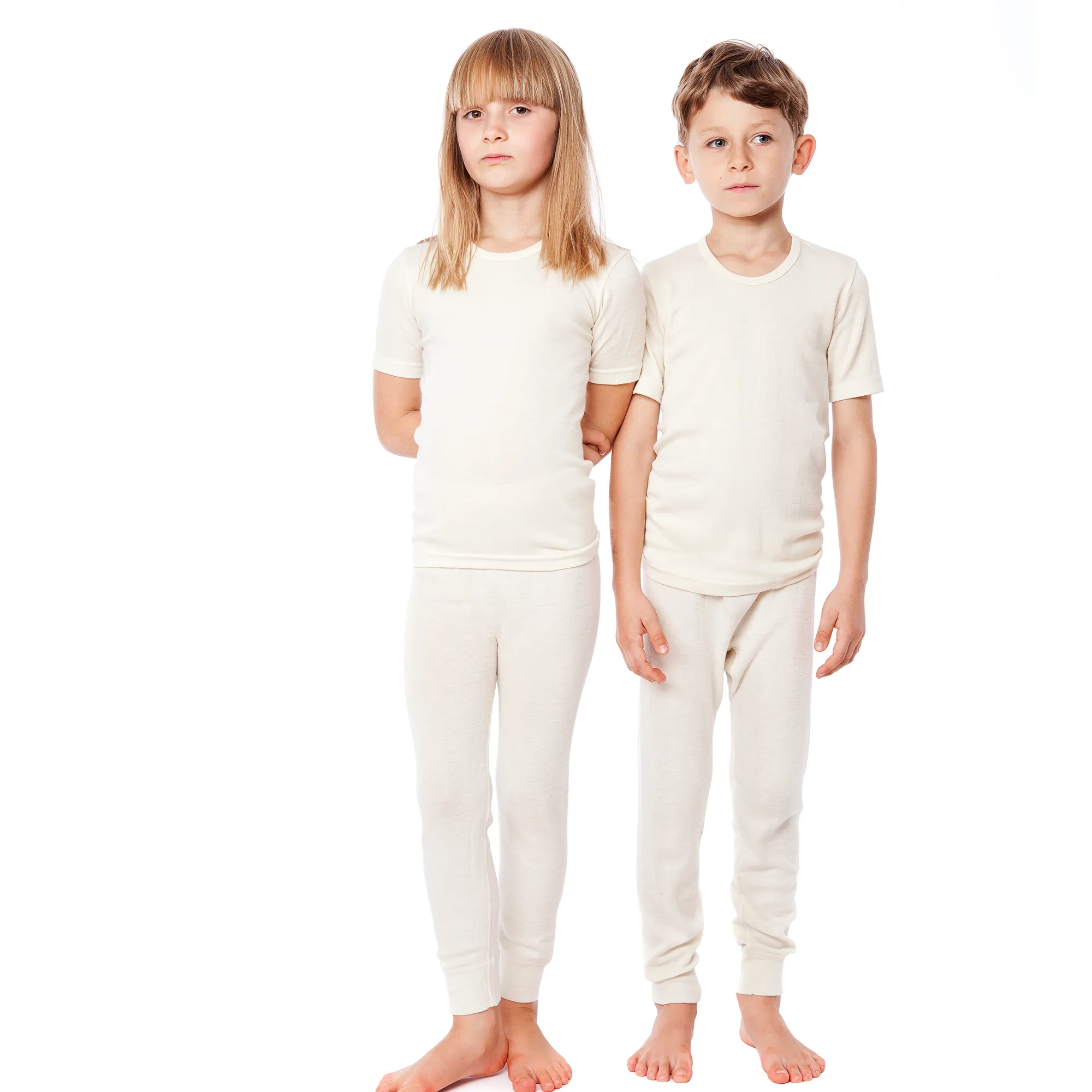 Organic Wool & Silk Leggings: Kids