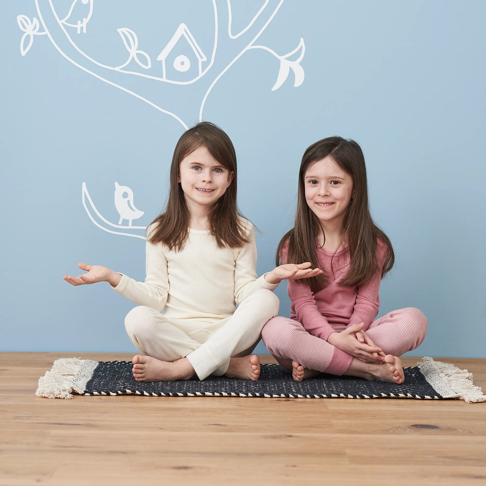Organic Wool & Silk Leggings: Kids