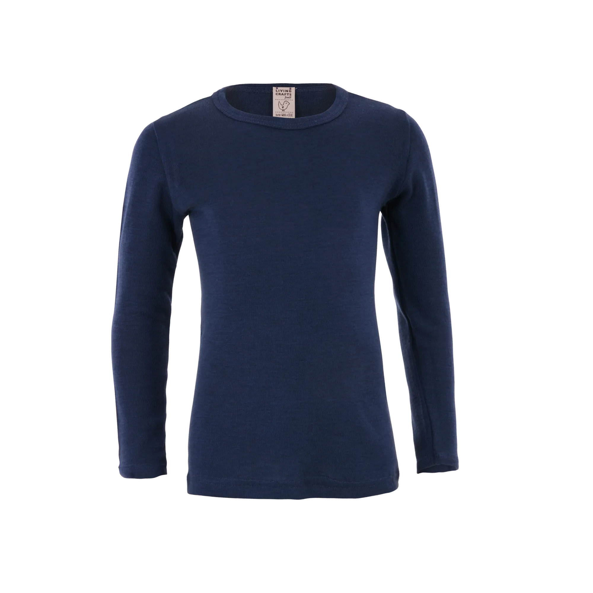 Organic Wool & Silk Long Sleeve T-shirt: Kids