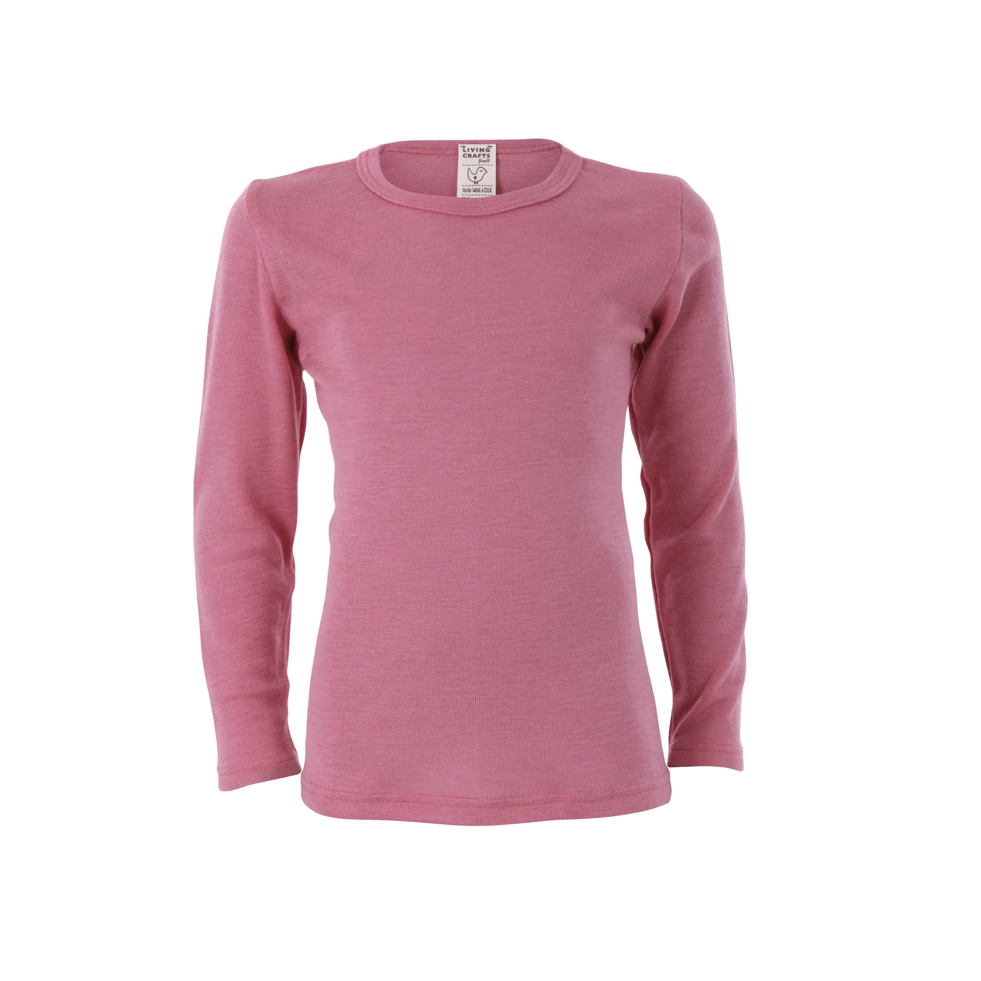 Organic Wool & Silk Long Sleeve T-shirt: Kids