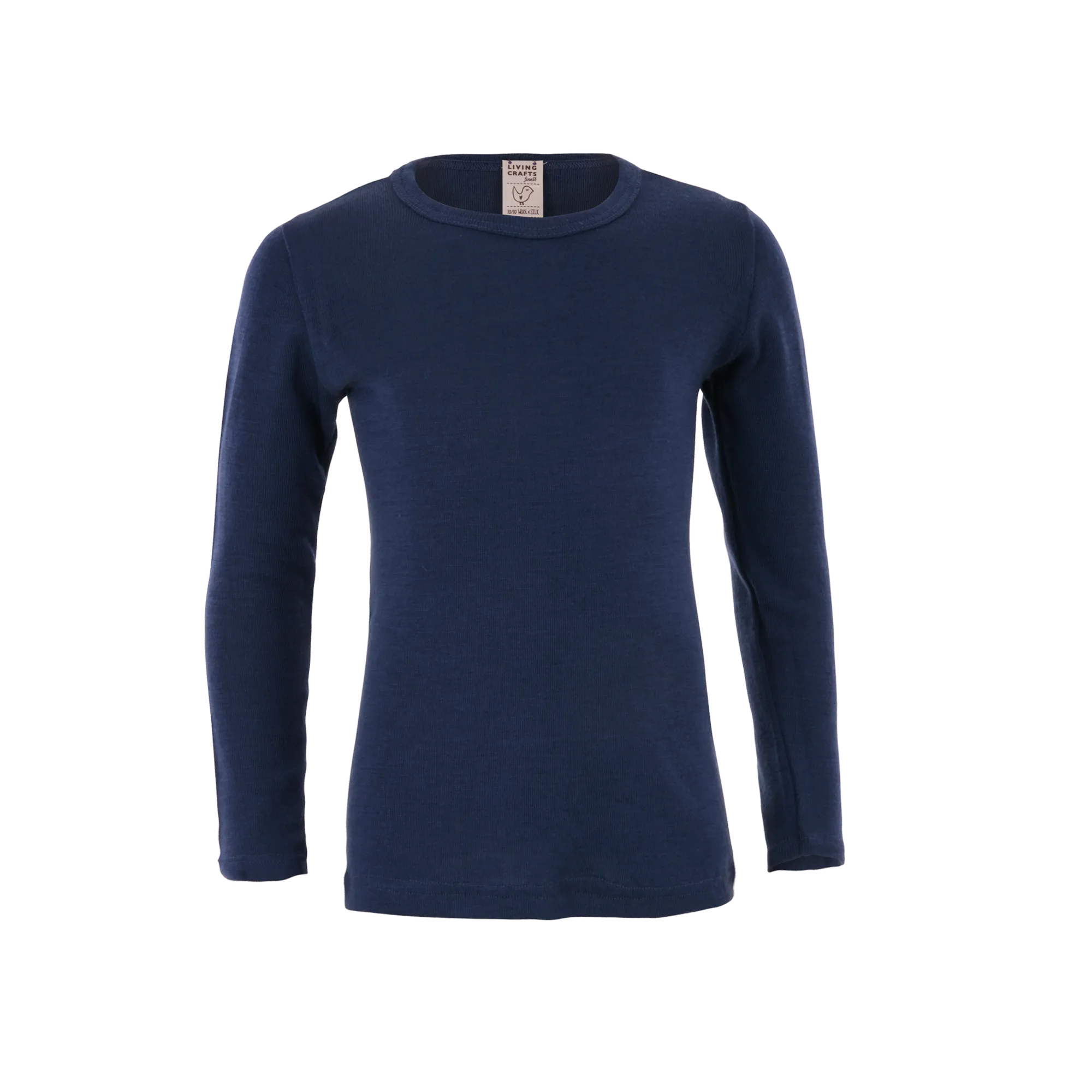 Organic Wool & Silk Long Sleeve T-shirt: Kids