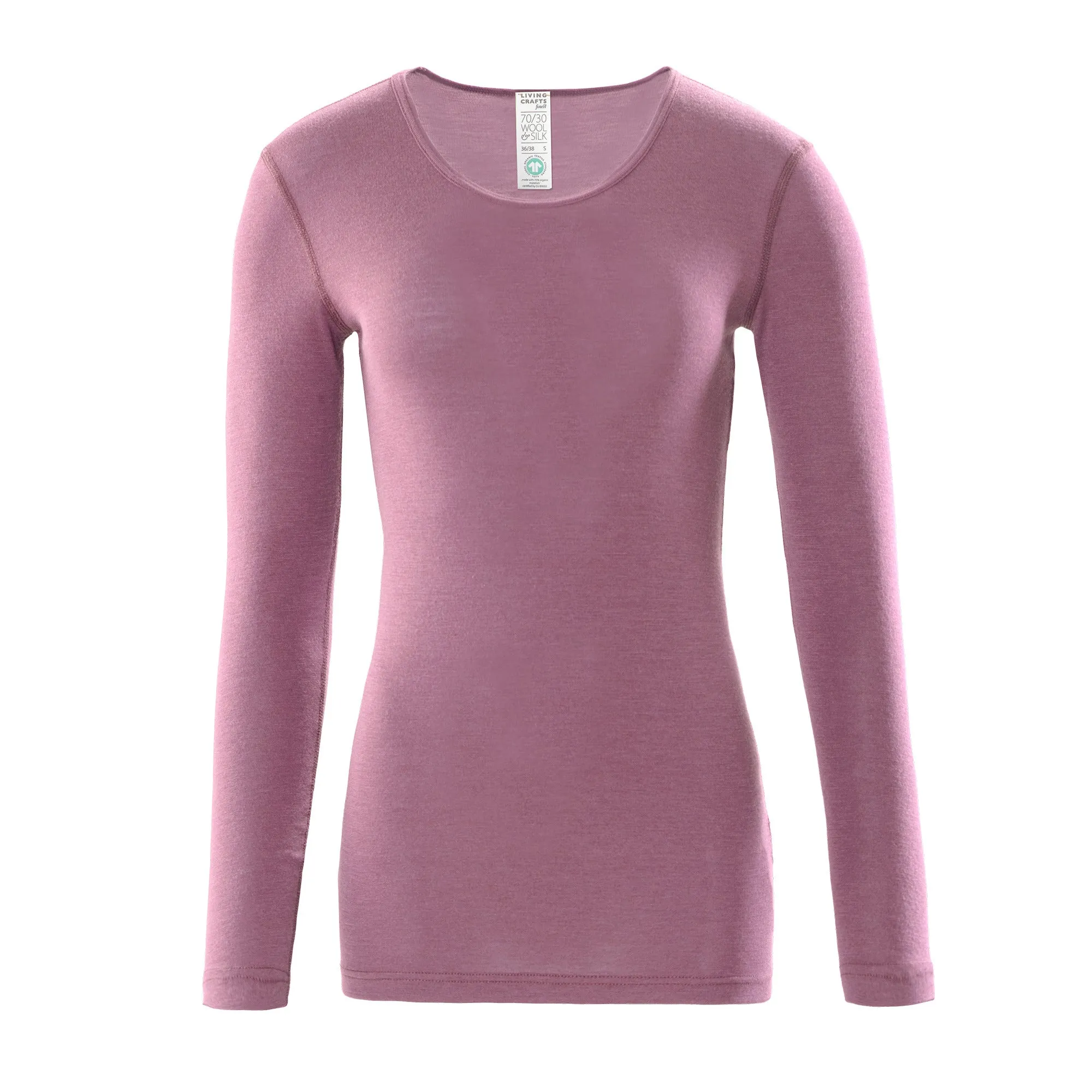 Organic Wool & Silk Long Sleeve Undershirt