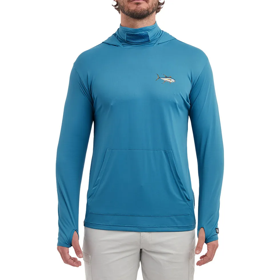 Pelagic Defcon Starboard Hooded Fishing Shirt - Ocean
